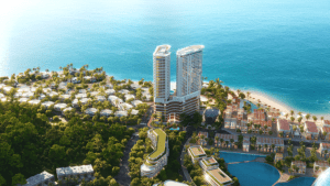 Phối cảnh tháp đôi The Paramount tại Libera Nha Trang. Ảnh: KDI Holdings